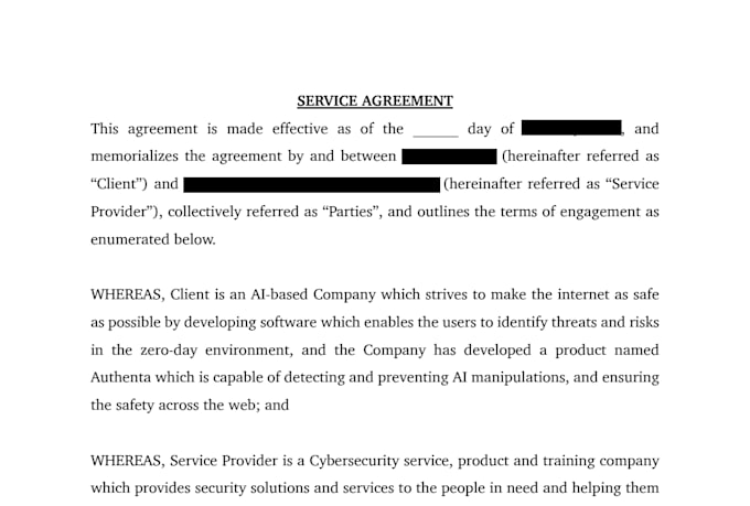 draft contracts and agreements